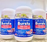  CTY - Viên uống bổ sung DHA cho bé Nature's Way Kids Smart Bursts High DHA Omega-3 Fish Oil 60 viên 