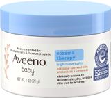  Kem dưỡng ẩm ngừa chàm da ban đêm chiết xuất yến mạch cho bé Aveeno Baby Eczema Therapy Night Balm 1Oz 28g 