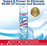  Lysol Crisp Linen Disinfectant Spray 19 fl oz 