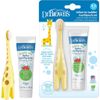  Set bàn chải và kem đánh răng cho bé Dr. Browns Infant-to-Toddler Training Toothbrush Set, Mint Elephant 1.4Oz 40g 