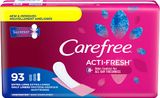  Băng vệ sinh Carefree Acti-Fresh Body Shape Pantiliners Extra Long Unscented 93 miếng 