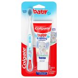  Set bàn chải và kem đánh răng cho bé Colgate My First Baby and Toddler Fluoride Free Toothpaste and Toothbrush 1.75Oz 49.6g 