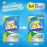  Giấy thơm quần áo Snuggle Fabric Softener Dryer Sheets 5 in 1 Plus - SuperFresh Original 105 tờ 