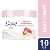  Kem dưỡng ẩm cho da khô Dove Whipped Body Cream Dry Skin Moisturizer Pomegranate and Shea Butter, Nourishes Skin Deeply, 10 oz 283g 