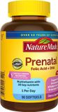  Viên uống bổ sung vitamin tổng hợp cho mẹ bầu Nature Made Prenatal Folic Acid + DHA Softgels 90 viên 