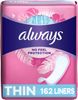  Băng vệ sinh Always Incredibly Thin Liners Wrapped Unscented 162 miếng 