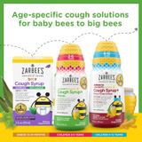  Siro ho cho bé Zarbee's Naturals Kids' Cough + Mucus Daytime with Honey Ivy Leaf Zinc & Elderberry Mixed Berry 4Oz 118ml 