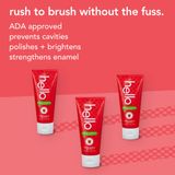  Kem đánh răng cho bé Hello Natural Wild Strawberry Flavor Fluoride Kids Toothpaste 4.2Oz 119g 