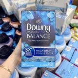  Giấy thơm quần áo Downy Infusions Balance Crisp Rain Blue Eucalyptus Softener Sheet 80 tờ 