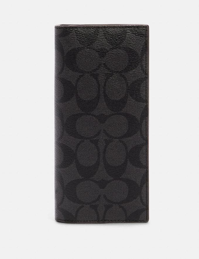  Ví da Coach Breast Pocket Wallet In Signature Leather - F91636 - QB/BK 