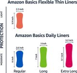  Băng vệ sinh Amazon Basics Flexible Thin Pantiliner, Regular Length 100 miếng 