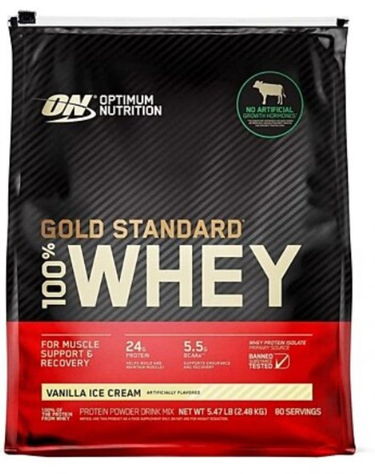  Bột bổ sung protein ON Optimum Nutrition whey hương Vanilla gold 2.48kg 