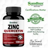  Viên uống bổ sung kẽm Sandhus Zin QuerCetin 120v 