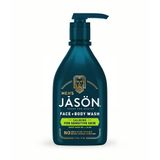  Sữa tắm và rửa mặt cho nam Jason Men's Hemp Seed Oil + Aloe Calming Face & Body Wash 16Oz 473ml 