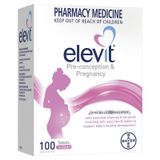  (Úc) Viên uống bổ sung vitamin cho mẹ bầu Elevit Pregnancy Vitamins & Minerals 100 viên 