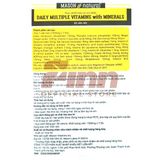  CTY - Viên uống bổ sung vitamin và khoáng chất Mason Natural Daily Multiple Vitamins With Minerals 60 viên 
