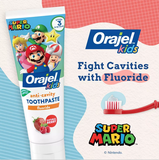  Kem đánh răng Orajel Super Mario Berry 4.2Oz 119g 
