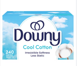  Giấy thơm quần áo Downy Cool Cotton Fabric Softener Dryer Sheets 240 tờ 