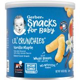  Bánh ăn dặm cho bé từ 8 tháng trở lên Gerber Lil' Crunchies Baked Corn Snack Vanilla Maple 1.48Oz 