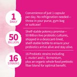  Viên uống men vi sinh cho phụ nữ Garden of Life Dr. Formulated Probiotics for women & prebiotics, 50 billion CFU for women’s daily digestive 30 viên 