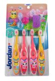  Set bàn chải cho bé Jordan Step 2 Kids Toothbrush | Infant Toothbrush for Age 3-5 Years Old 