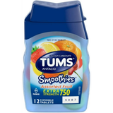  Viên nhai hỗ trợ da dày Tums Extra Strength Smoothie Assorted Fruit 12 viên 