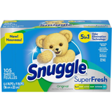  Giấy thơm quần áo Snuggle Plus SuperFresh Fabric Softener Dryer Sheets 105 tờ 