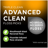  Tăm chỉ nha khoa DenTek Triple Clean Advanced Clean Floss Picks 150 cái 