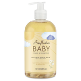  Sữa tắm gội cho bé SheaMoisture Baby Wash & Shampoo Raw Shea, Chamomile & Argan Oil 13Oz 384ml 