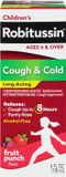  Siro ho cho bé từ 6 tuổi trở lên Children's Robitussin Long-Acting Cough and Cold Medicine 118ml 