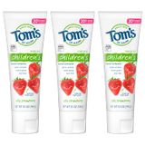  Kem đánh răng cho bé Tom's of Maine Anticavity Fluoride Children's Toothpaste, Kids Toothpaste, Natural Toothpaste, Silly Strawberry 5.1Oz 144g 