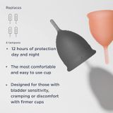  Cốc nguyệt san Saalt Soft Menstrual Cups - Small & Regular - 2pk 