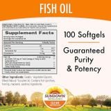  Viên uống bổ sung Sundown Naturals Fish Oil 1200mg With Natural Omega-3 100 viên 