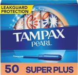  Băng vệ sinh Tampax Pearl Super Plus Plastic Tampons Unscented 50 miếng 