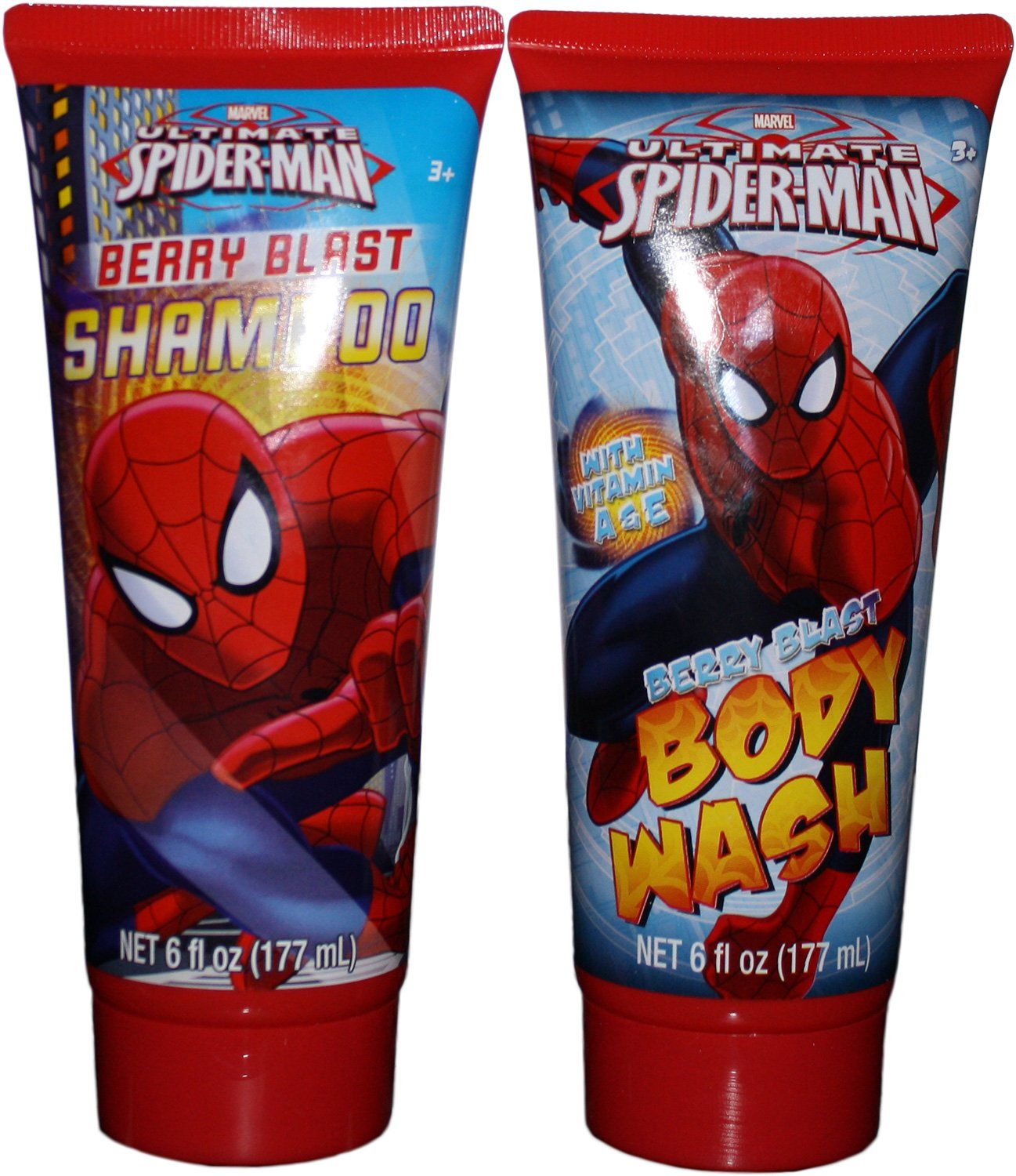  Dầu tắm, gội, xả cho bé Marvel Ultimate Spiderman 20Oz 591ml (Hương Berry Blast) 