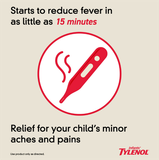 (SALE-T12/25) Siro giảm đau hạ sốt cho bé Infants' Tylenol Acetaminophen Medicine Dye-Free Cherry 2Oz 60ml 