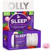  Viên nhai hỗ trợ giấc ngủ OLLY Sleep Fast Dissolves 3mg Melatonin Lemon Balm, Strawberry Flavor 30 viên 