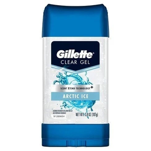 CTY - Lăn khử mùi Gillette Clear Gel Antiperspirant/Deodorant – Clear Shield Arctic Ice – 72HR Sweat Protection (3.8 oz / 107 g)