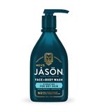  Sữa tắm và rửa mặt cho nam Jason Men's Ocean Minerals + Eucalyptus Hydrating Face & Body Wash 16Oz 473ml 