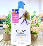  CTY - Sữa tắm Olay Fresh Outlast Body Wash Notes of Birch Water & Lavender 24HR Fresh Vibes 975mL 33Oz 