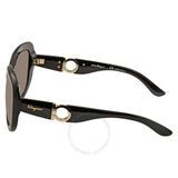  Kính Salvatore Ferragamo Gradient Smoke Oval Ladies Sunglasses SF727S 001 53 