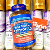  Viên dầu cá hồi Pure Alaska Omega Wild Salmon Oil 1000mg 210 viên 
