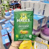  Kẹo ngậm ho Halls Immune System Defense Sugar-Free Assorted Citrus Vitamin C 25 viên 