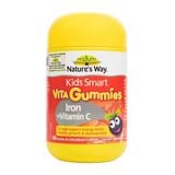  CTY - Viên uống bổ sung sắt + Vitamin C cho bé Nature's Way Kids Smart Vita Gummies Iron + Vitamin C 60 viên 