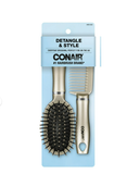  (SALE-SNL) Set 2 lược gỡ rối + lược thưa Conair Detangle & Style Detangling Brush and Comb 