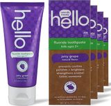  Kem đánh răng vị nho cho bé Hello Juicy Grape Flavor Kids Fluoride 119g 