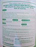  CTY-Viên uống bổ não Nature's Way Ginkgo 2000 Brain & Memory 120 viên 