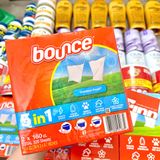  Giấy thơm và lưu mùi cho quần áo Bounce Dryer Sheets 160 miếng 