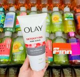  Sữa rửa mặt tẩy da chết Olay Regenerist Detoxifying Pore Scrub Face Wash 5Oz 150ml 