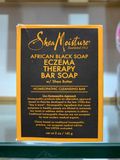  (SALE-T2/26) Xà phòng hỗ trợ viêm da Shea Moisture African Black Soap Eczema Psoriasis Therapy 5Oz 141g 